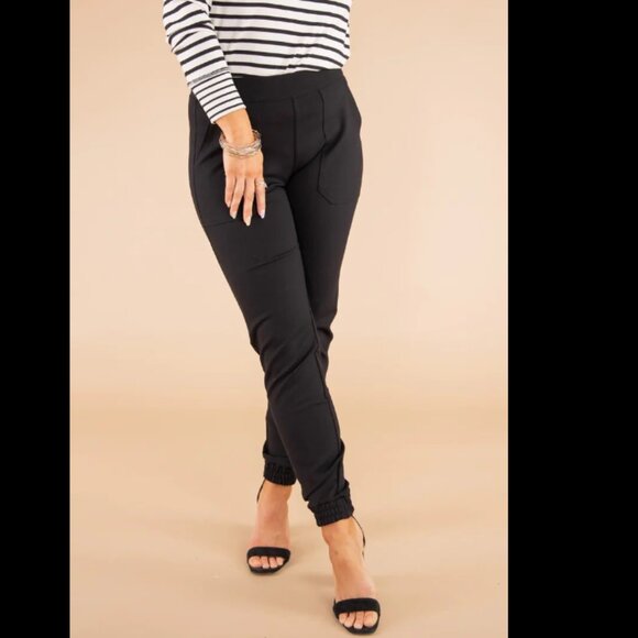 SPANX Women's The Perfect Pant Ankle Joggers Black Size Small - Picture 1 of 9